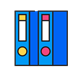 Icon of a binder for content creation