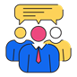 Connected people icon symbolizing employee network growth
