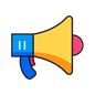 coloured Horn icon, representing audience-targeted campaigns