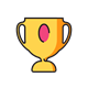 Icon of a winner symbolizing strategic personal branding